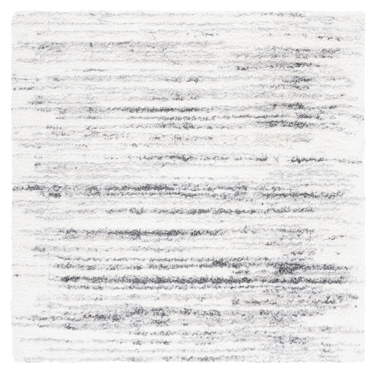 Safavieh Berber Shag 6'-7" x 6'-7" Rug in Ivory / Grey