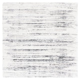 Safavieh Berber Shag 6'-7" x 6'-7" Rug in Ivory / Grey