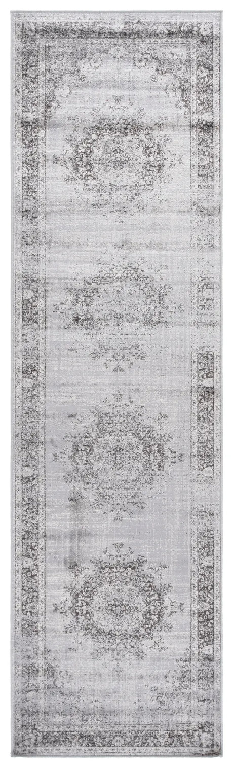 Safavieh Atlas 2'-2" x 7'-0" Rug in Charcoal / Grey