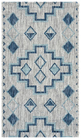 Safavieh Courtyard 2'-0" x 3'-7" Rug in Grey / Aqua