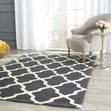 Safavieh Cambridge 5'-0" x 8'-0" Rug in Dark Grey / Ivory