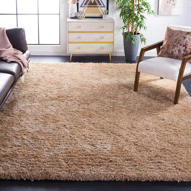 Safavieh Supreme Shag 8'-0" x 10'-0" Rug in Beige