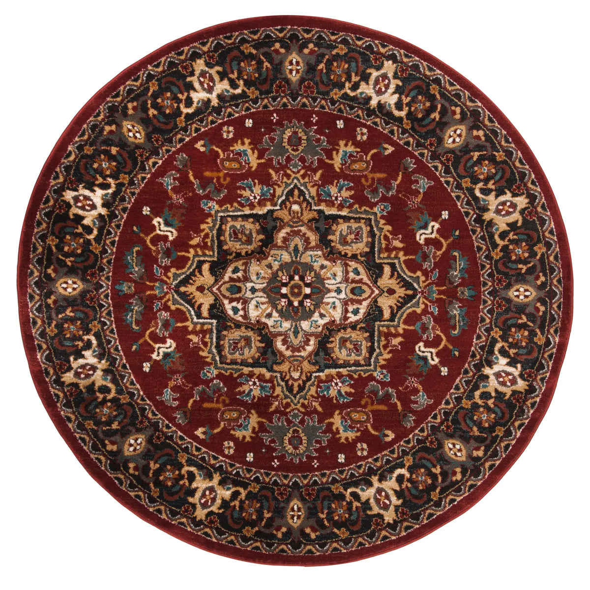 Safavieh Summit 6'-7" x 6'-7" Rug in Red / Dark Grey