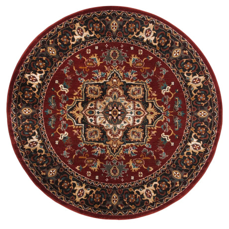Safavieh Summit 6'-7" x 6'-7" Rug in Red / Dark Grey