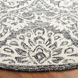 Safavieh Blossom 6'-0" x 6'-0" Rug in Black / Ivory