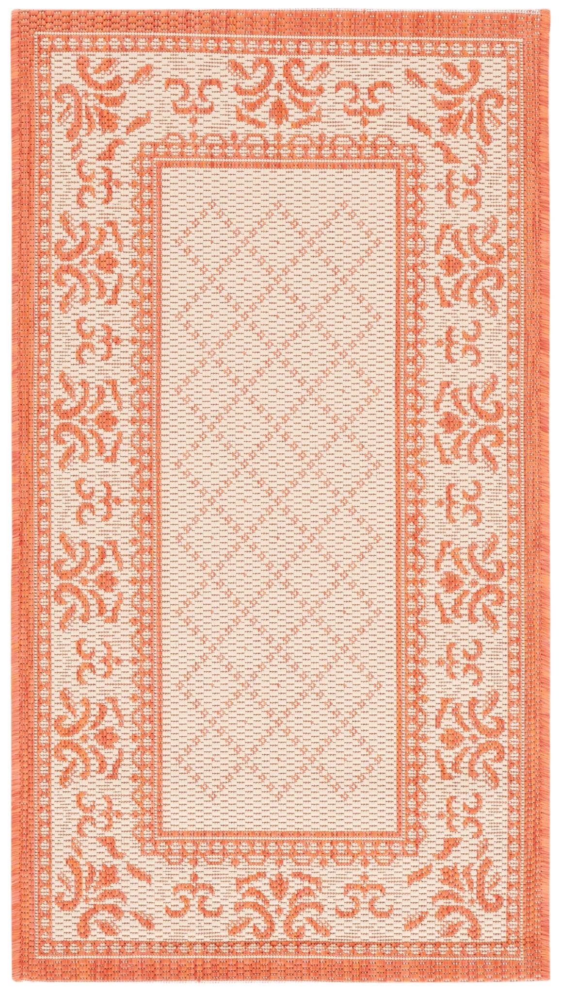 Safavieh Courtyard 2'-0" x 3'-7" Rug in Natural / Terra