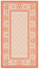Safavieh Courtyard 2'-0" x 3'-7" Rug in Natural / Terra