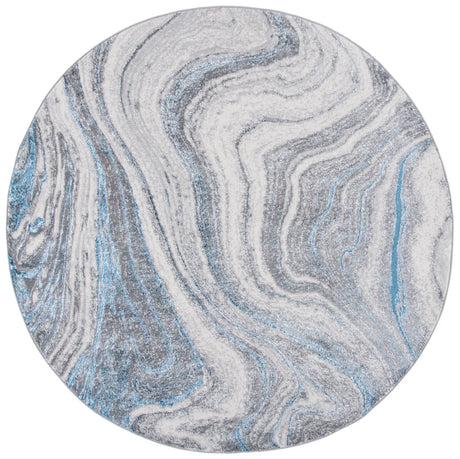Safavieh Amelia 6'-7" x 6'-7" Rug in Grey / Blue