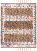 Safavieh Saffron 8'-0" x 10'-0" Rug in Taupe / Ivory