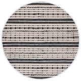 Safavieh Striped Kilim 6'-0" x 6'-0" Rug in Beige / Black