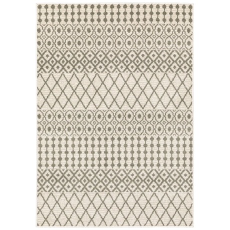 Oriental Weavers Sphinx Georgia 717B0 Ivory/ Grey Rugs - main flat
