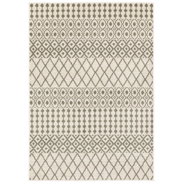 Oriental Weavers Sphinx Georgia 717B0 Ivory/ Grey Rugs - main flat