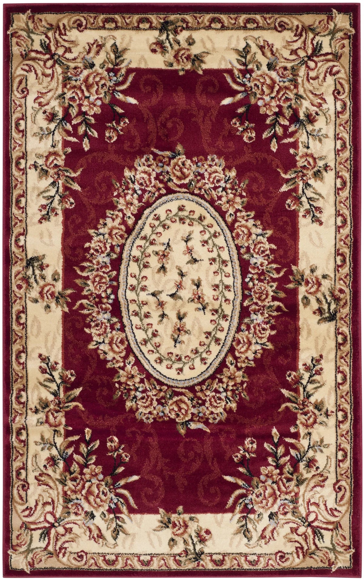Safavieh Lyndhurst 3'-3" x 5'-3" Rug in Red / Ivory
