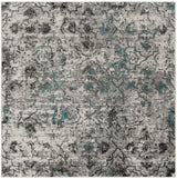 Safavieh Adirondack 6'-0" x 6'-0" Rug in Grey / Black