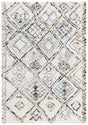 Safavieh Casablanca Shag 4'-0" x 6'-0" Rug in Black / Ivory