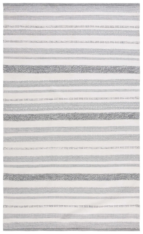 Safavieh Kilim 4'-0" x 6'-0" Rug in Silver / Ivory