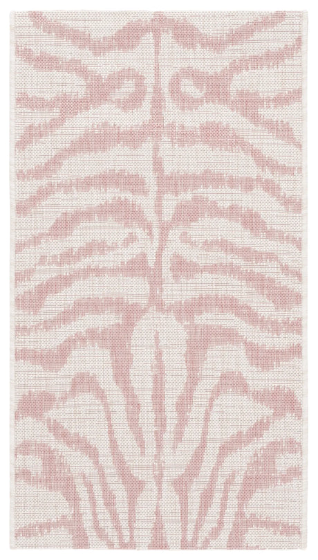 Safavieh Courtyard 2'-0" x 3'-7" Rug in Ivory / Pink