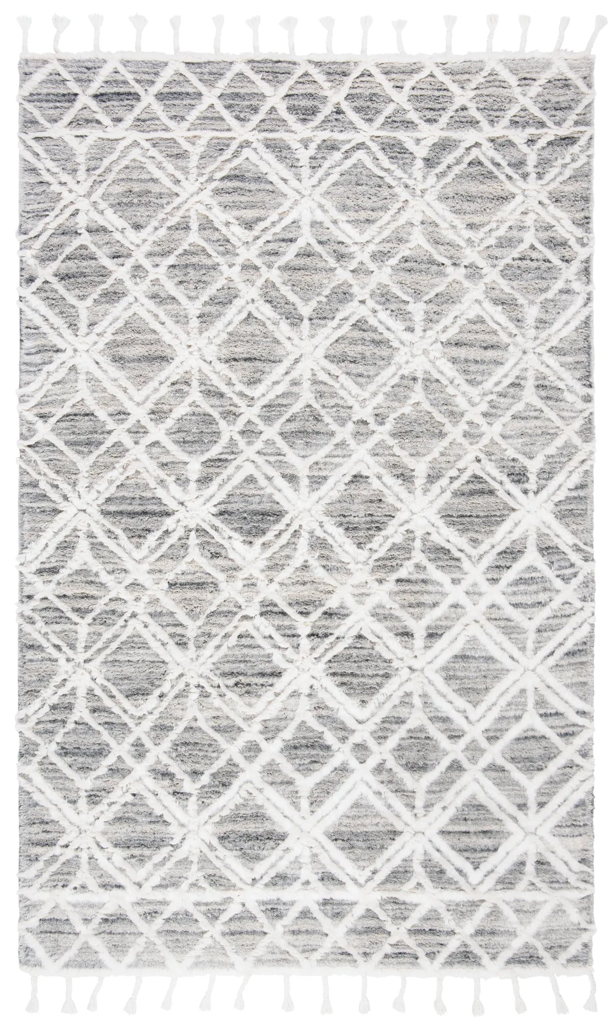 Safavieh Casablanca 4'-0" x 6'-0" Rug in Grey / Ivory