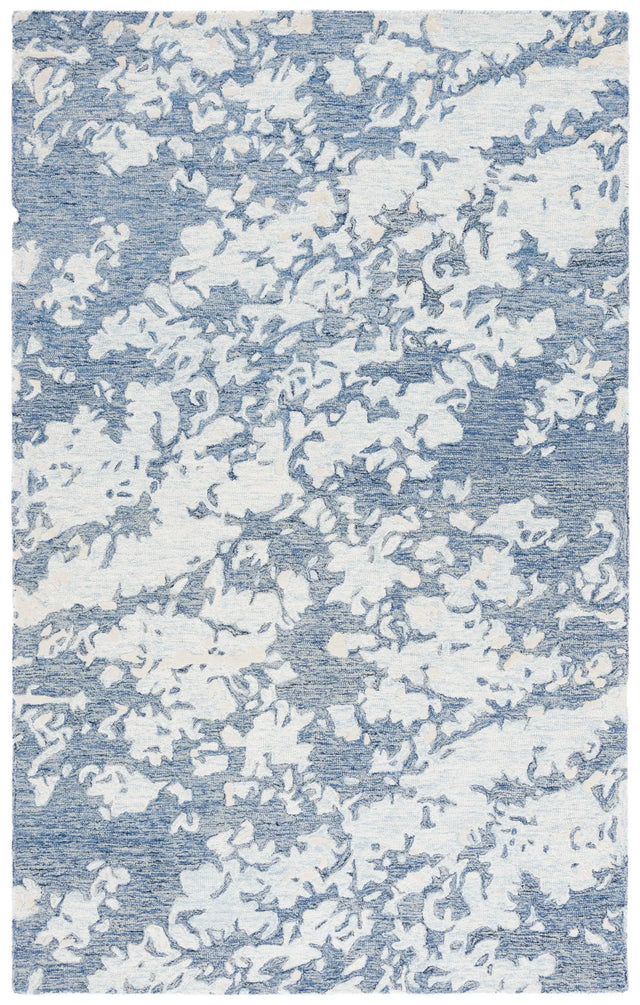 Safavieh Pine 4'-0" x 6'-0" Rug in Blue / Ivory