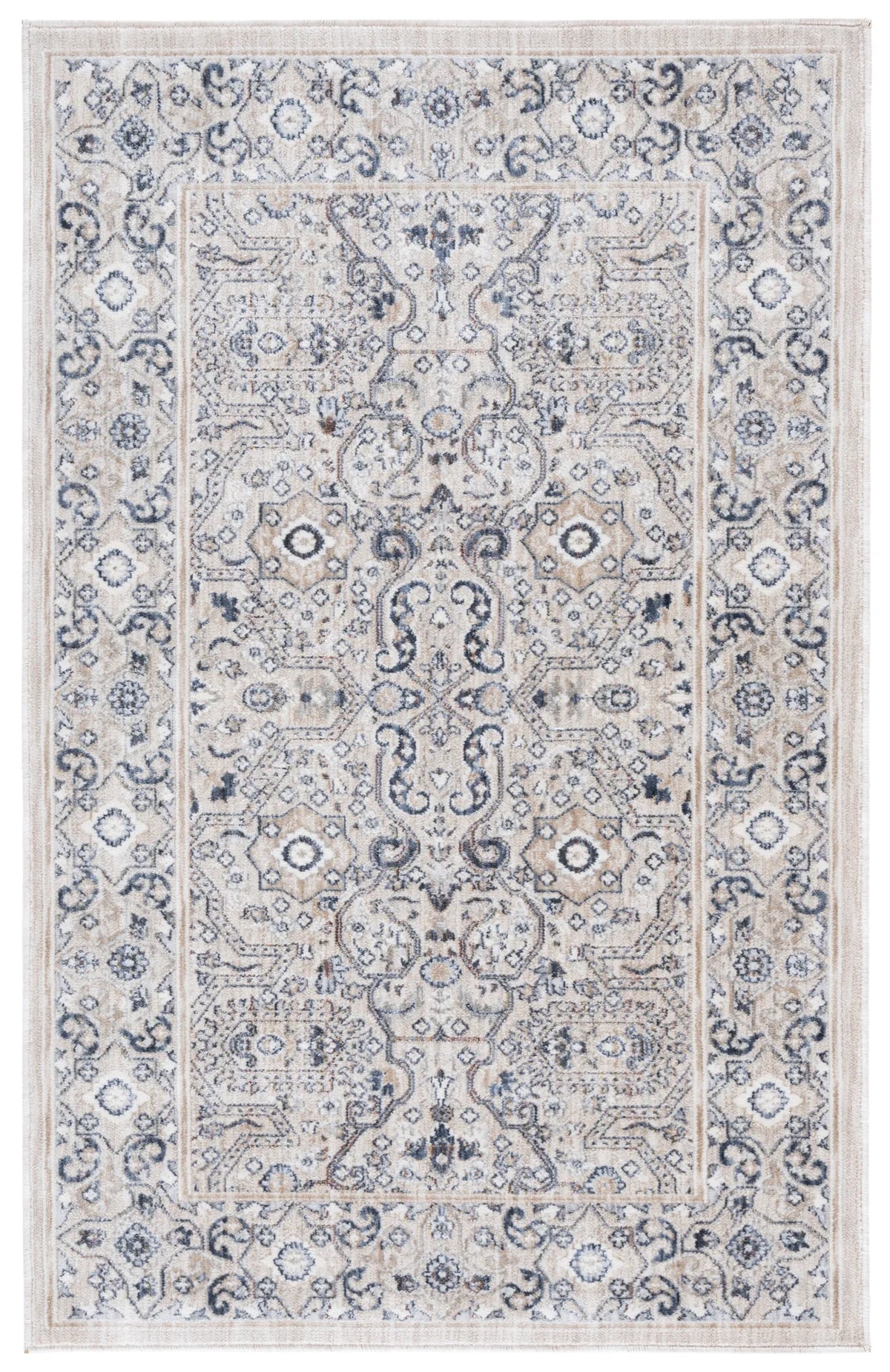 Safavieh Sutton 2'-6" x 4'-0" Rug in Beige / Navy