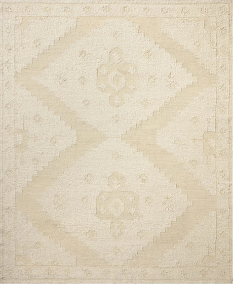 Loloi Alara ALR-03 Traditional Hand Woven Ivory, Natural Rug - main flat