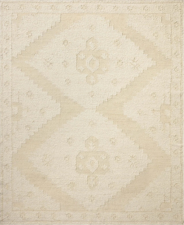 Loloi Alara ALR-03 Traditional Hand Woven Ivory, Natural Rug - main flat
