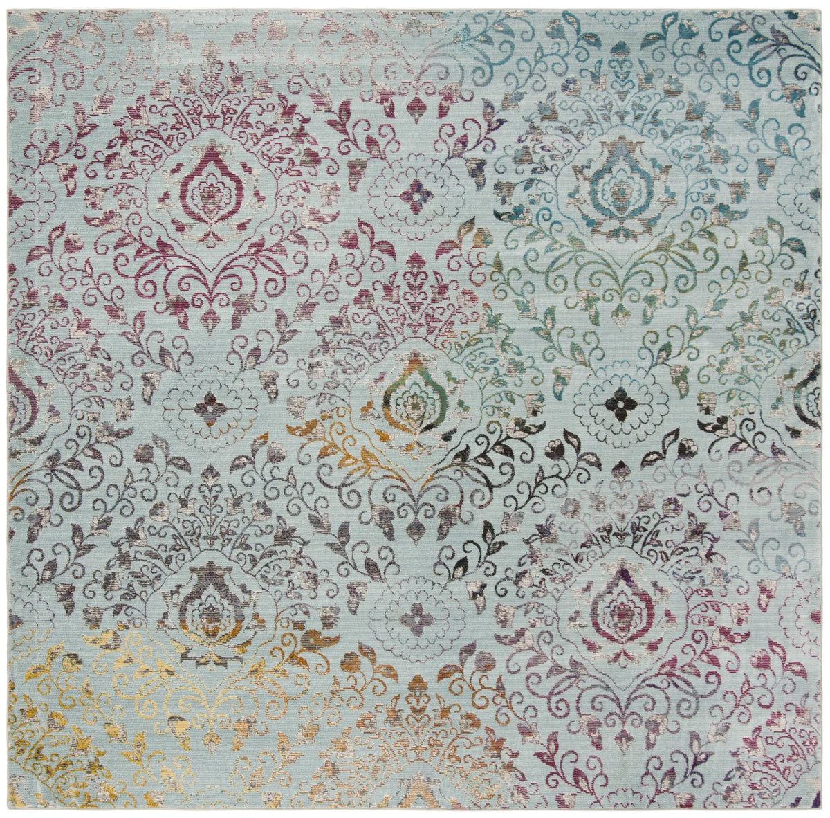 Safavieh Aria 6'-5" x 6'-5" Rug in Blue / Multi