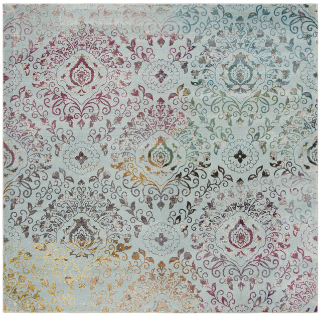 Safavieh Aria 6'-5" x 6'-5" Rug in Blue / Multi