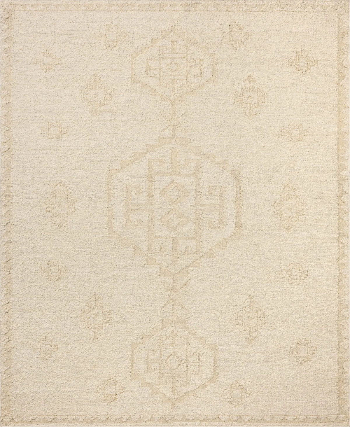 Loloi Alara ALR-02 Traditional Hand Woven Ivory, Natural Rug - main flat
