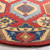 Safavieh Heritage 6'-0" x 6'-0" Rug in Red / Gold