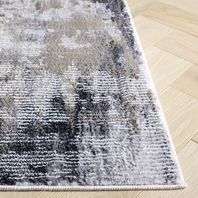 Safavieh Slate 700 4'-0" x 6'-0" Rug in Grey / Brown Ivory