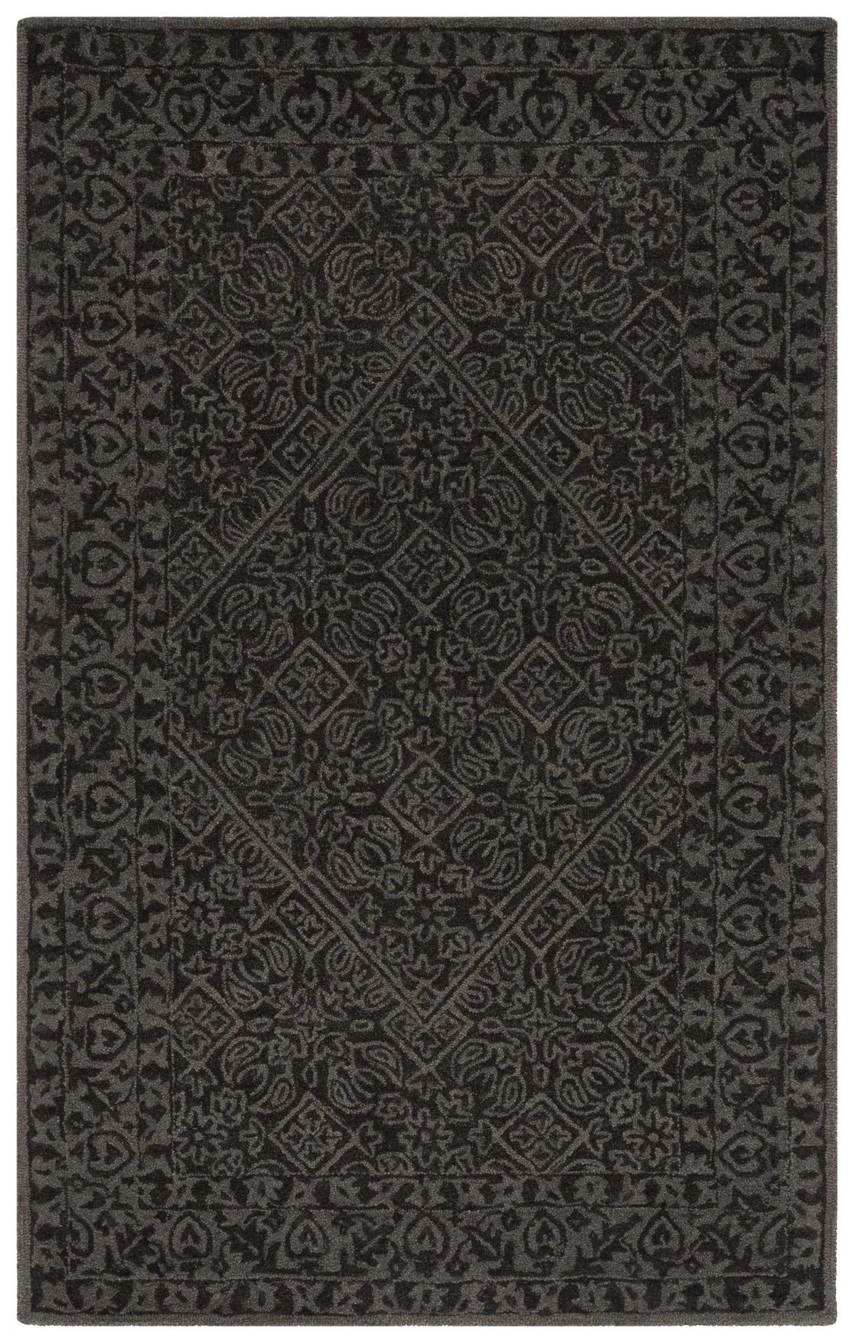 Safavieh Dip Dye 4'-0" x 6'-0" Rug in Dark Grey