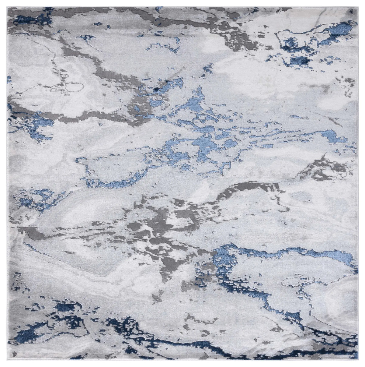 Safavieh Craft 6'-7" x 6'-7" Rug in Grey / Blue