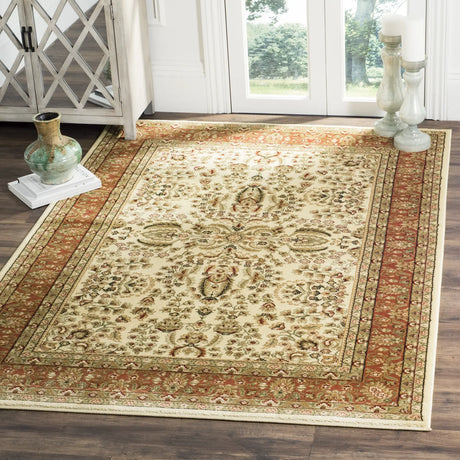 Safavieh Lyndhurst 4'-0" x 6'-0" Rug in Ivory / Rust