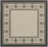 Safavieh Courtyard 7'-10" x 7'-10" Rug in Sand / Black