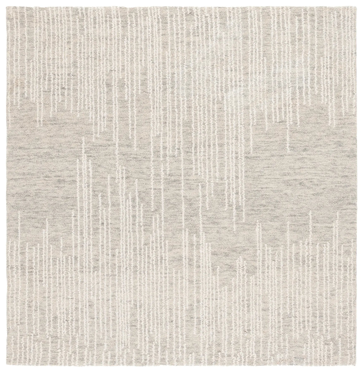 Safavieh Abstract 6'-0" x 6'-0" Rug in Light Grey / Ivory
