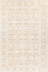 Chandra Ayla AYL-58002 White / Tan rug, flat view