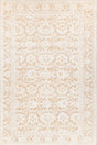 Chandra Ayla AYL-58002 White / Tan rug, flat view