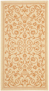 Safavieh Courtyard 2'-0" x 3'-7" Rug in Natural / Terra