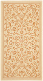 Safavieh Courtyard 2'-0" x 3'-7" Rug in Natural / Terra