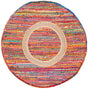 Safavieh Braided 5'-0" x 5'-0" Rug in Pink / Sage