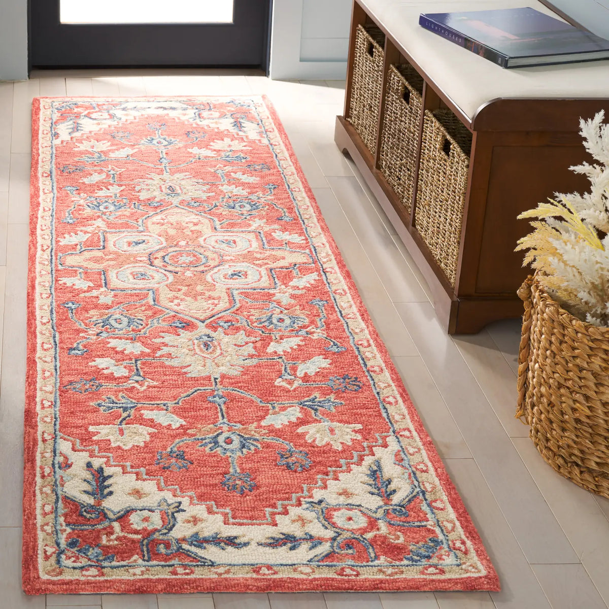 Safavieh Metro 2'-3" x 8'-0" Rug in Red / Beige