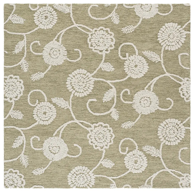 Safavieh Metro 6'-0" x 6'-0" Rug in Green / Ivory