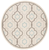 Safavieh Courtyard 5'-3" x 5'-3" Rug in Beige / Dark Beig