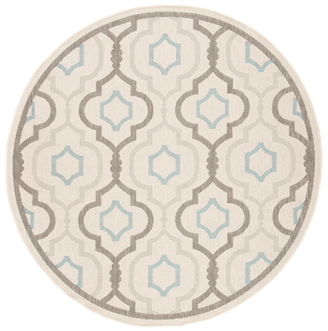 Safavieh Courtyard 5'-3" x 5'-3" Rug in Beige / Dark Beig