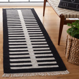 Safavieh Striped Kilim 2'-3" x 8'-0" Rug in Beige / Black