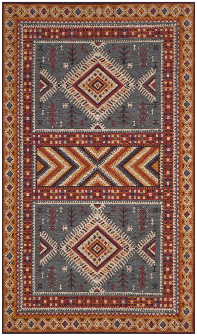 Safavieh Classic Vintage 3'-0" x 5'-0" Rug in Slate / Mustard
