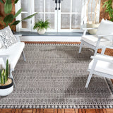 Safavieh Courtyard 6'-7" x 9'-6" Rug in Black / Beige