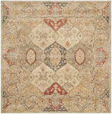 Safavieh Antiquity 6'-0" x 6'-0" Rug in Beige / Multi