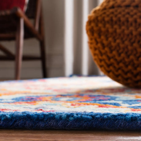 Safavieh Aspen 4'-0" x 6'-0" Rug in Blue / Rust